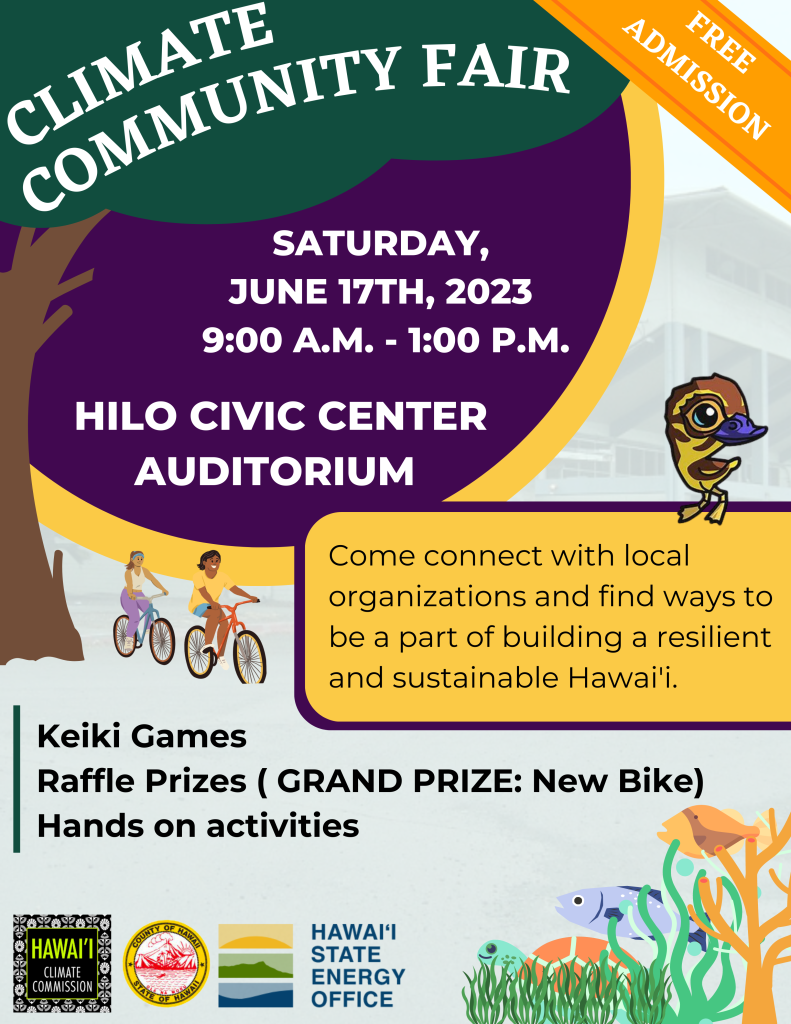 Come connect with local organizations and find ways to be a part of buildings a resilient and sustainable Hawaiʻi.