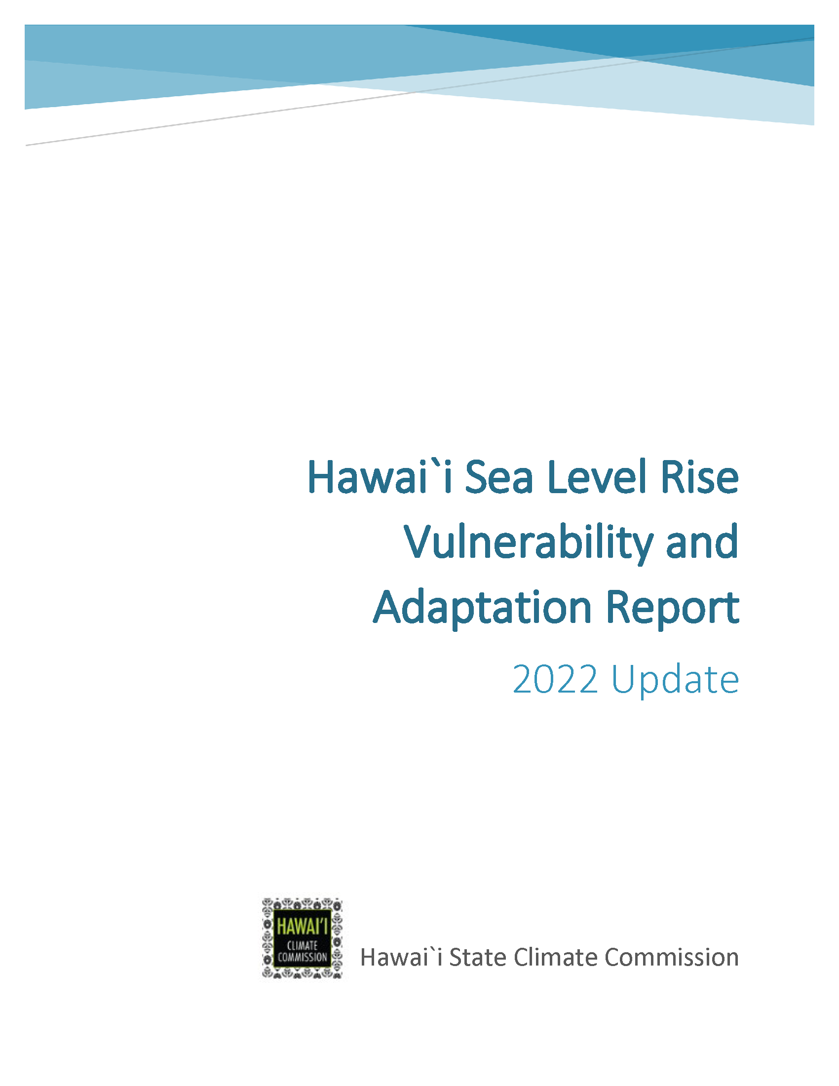 Hawai'i Sea Level Rise Vulnerability and Adaptation Report 2022 Update (2022)